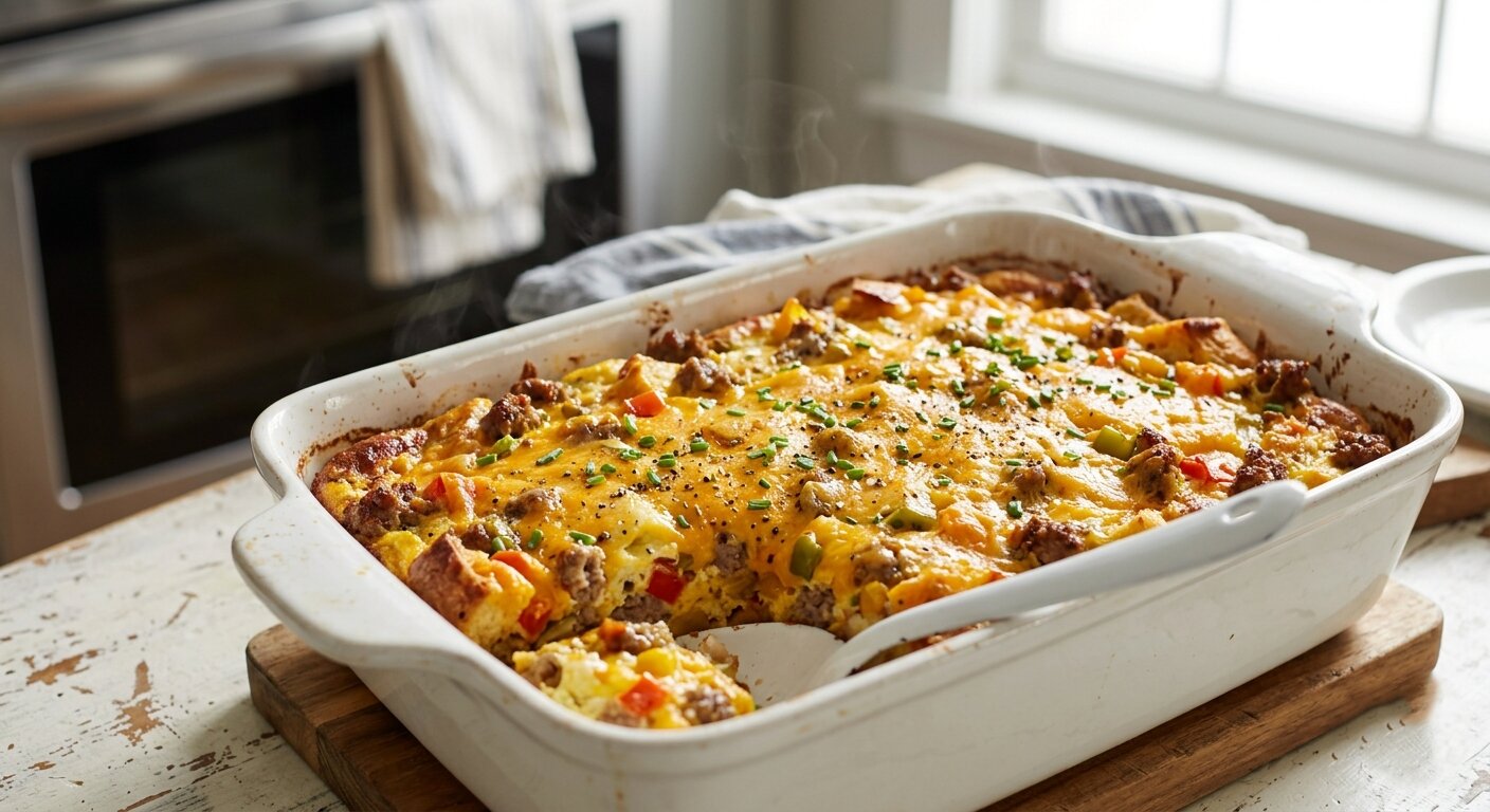 Easy Breakfast Casserole Recipe You Can Prep the Night Before