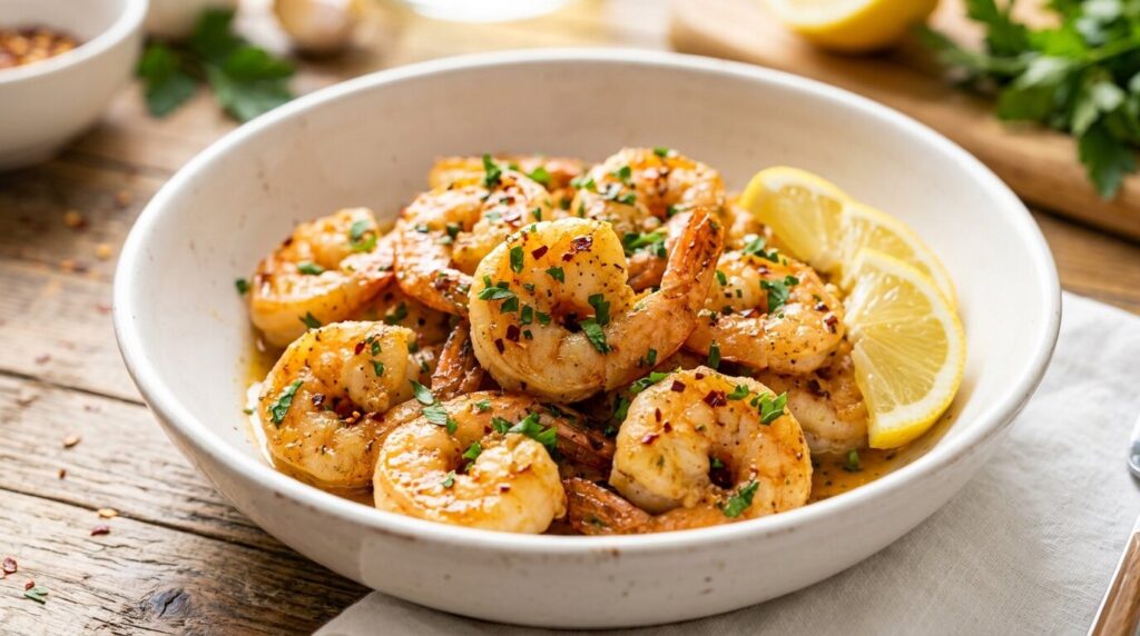 Garlic Butter Air Fryer Shrimp…