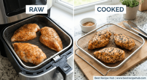 finished chicken variations side by side with different seasoningsglazes