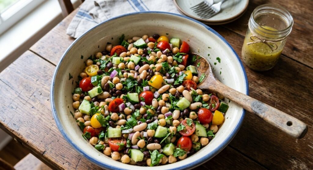 dense bean salad recipe