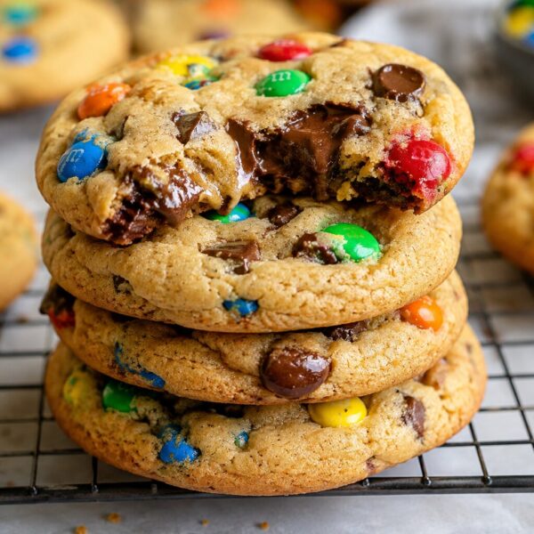 Easy M&M Cookie Recipe (Bakery-Style, No Chill Time)