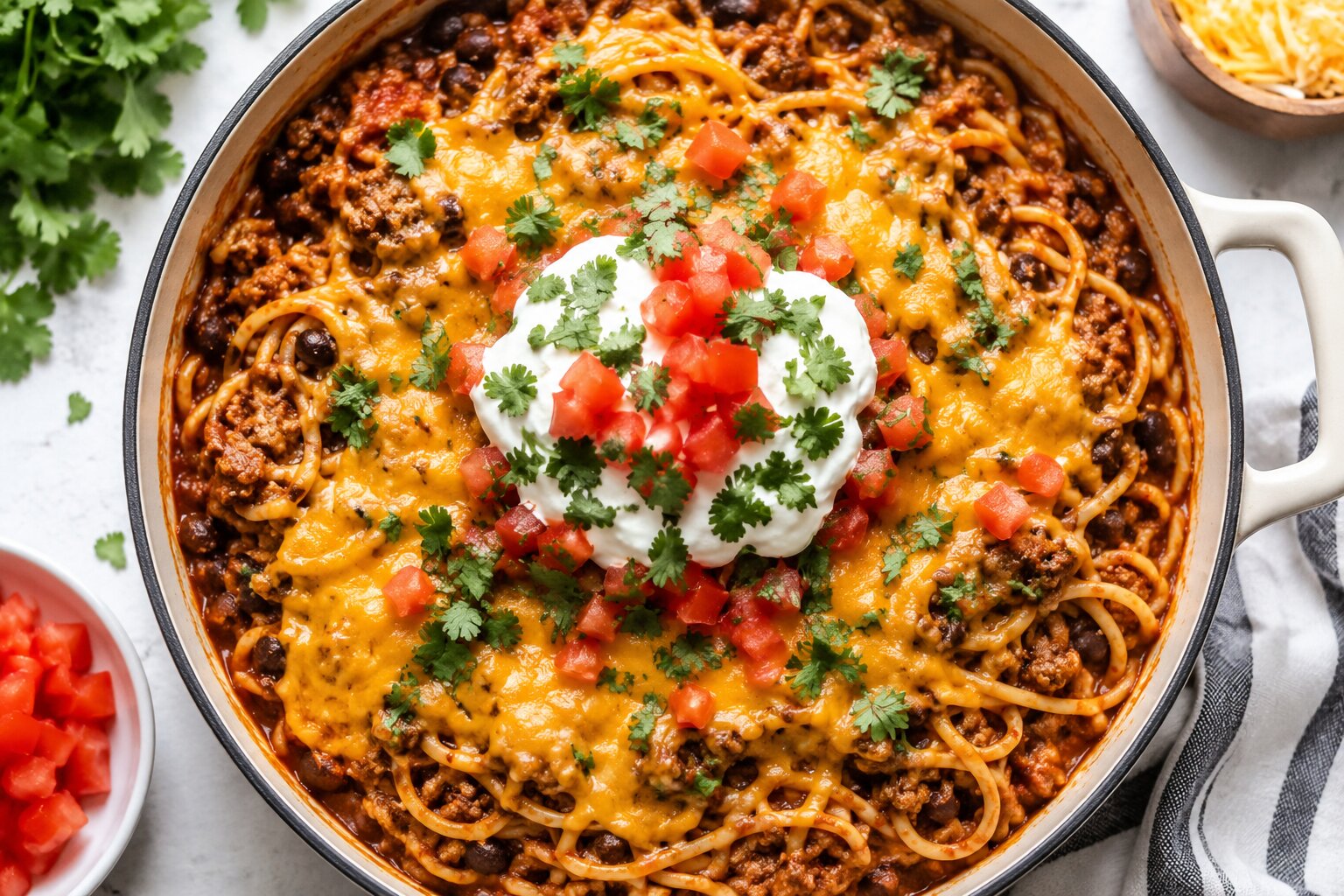 taco spaghetti recipe