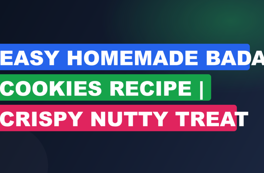 Easy Homemade Badam Cookies Recipe | Crispy Nutty Treat