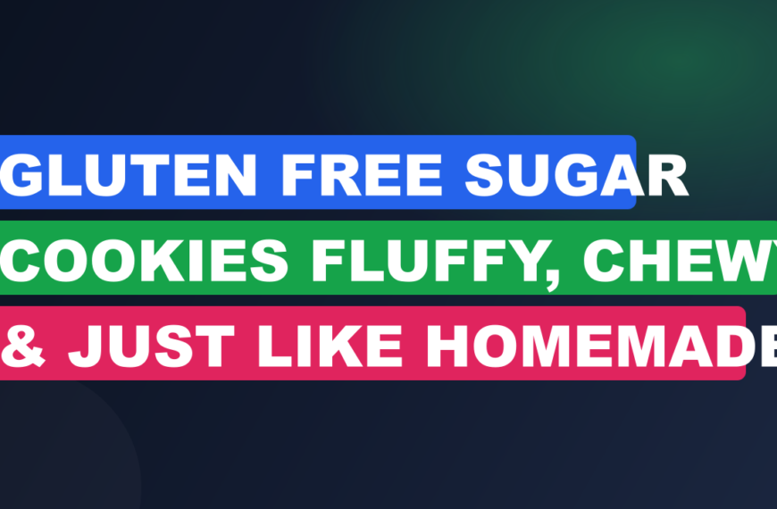 Gluten Free Sugar Cookies Fluffy, Chewy & Just Like Homemade